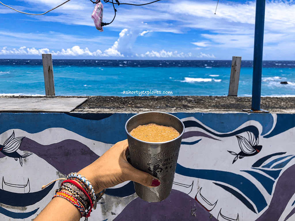 green bean smoothie Wen Wen Taro Ice Shop, Orchid Island(蘭嶼雯雯芋頭冰)