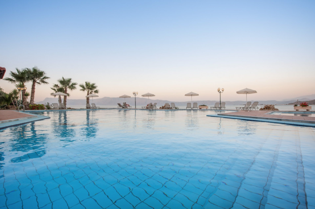 Balos Beach Hotel pool ocean view