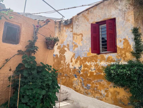 Anafiotika Athens colourful houses