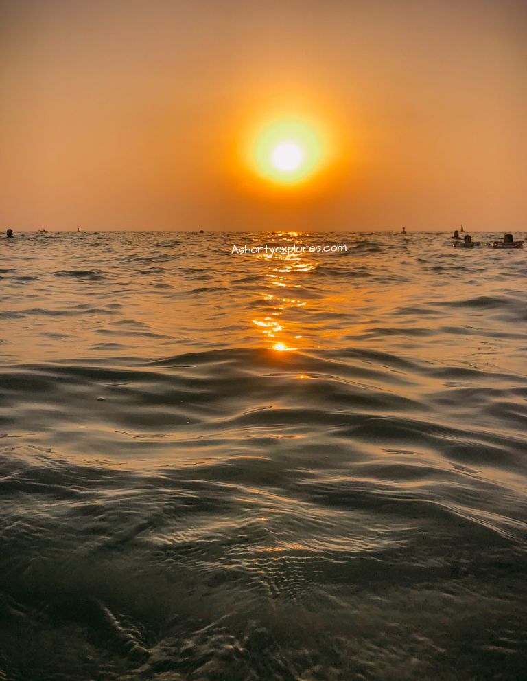 Dubai kite beach sunset