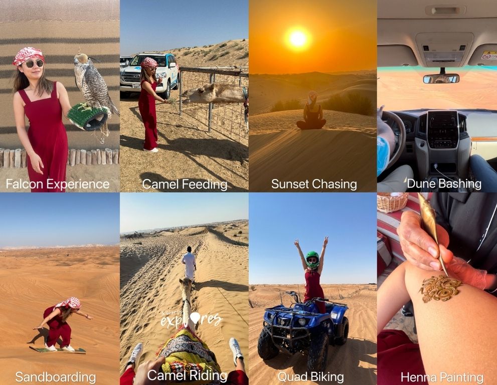 dubai desert safari tour types