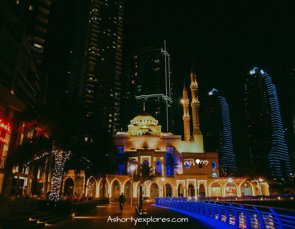 Dubai Marina Walk Mosque