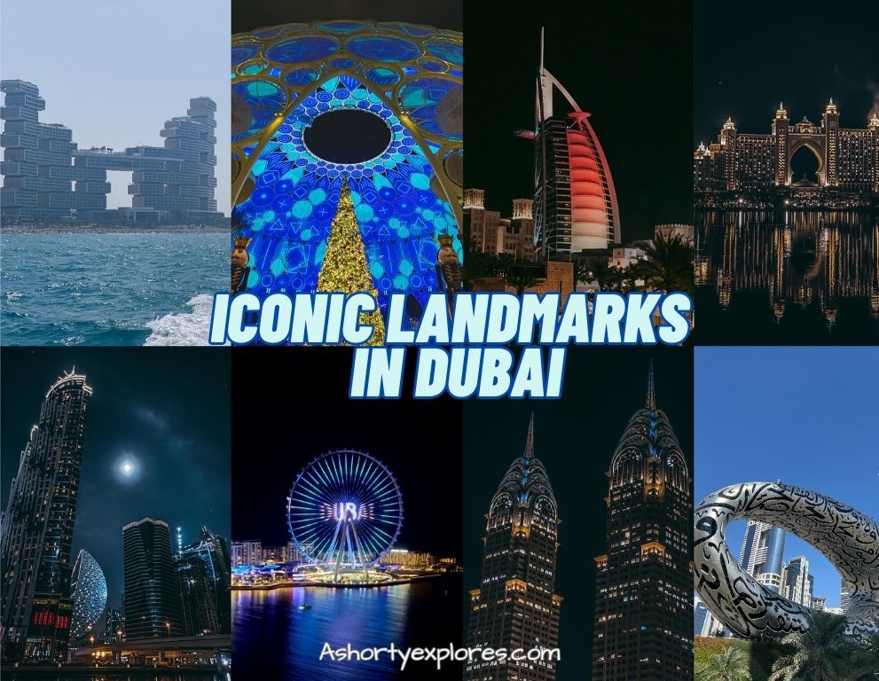 Iconic landmarks in Dubai