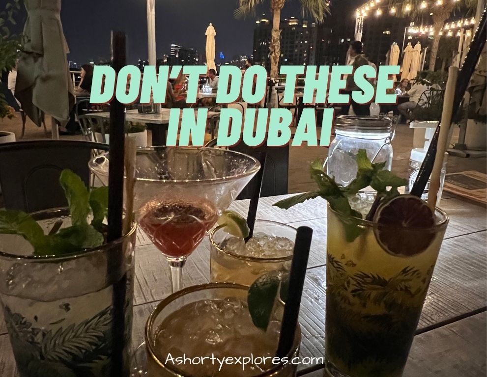 Don't do in Dubai