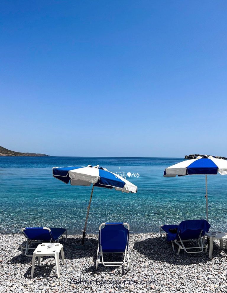 Beach at Loutro Crete Greece