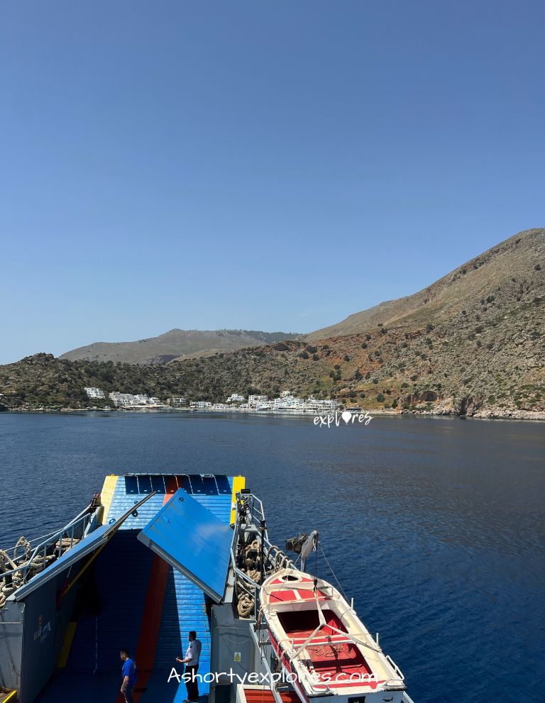 Boat to Loutro from Sfakia Crete