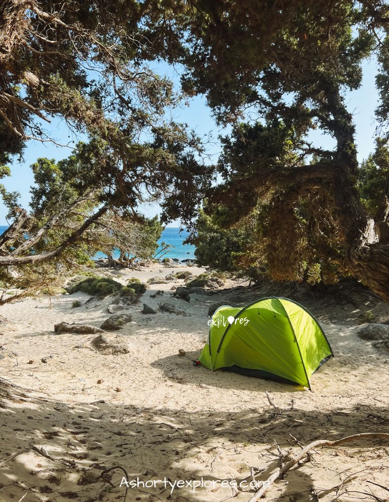 camping at Kedrodasos Beach