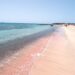 pink sand beach in Crete Greece