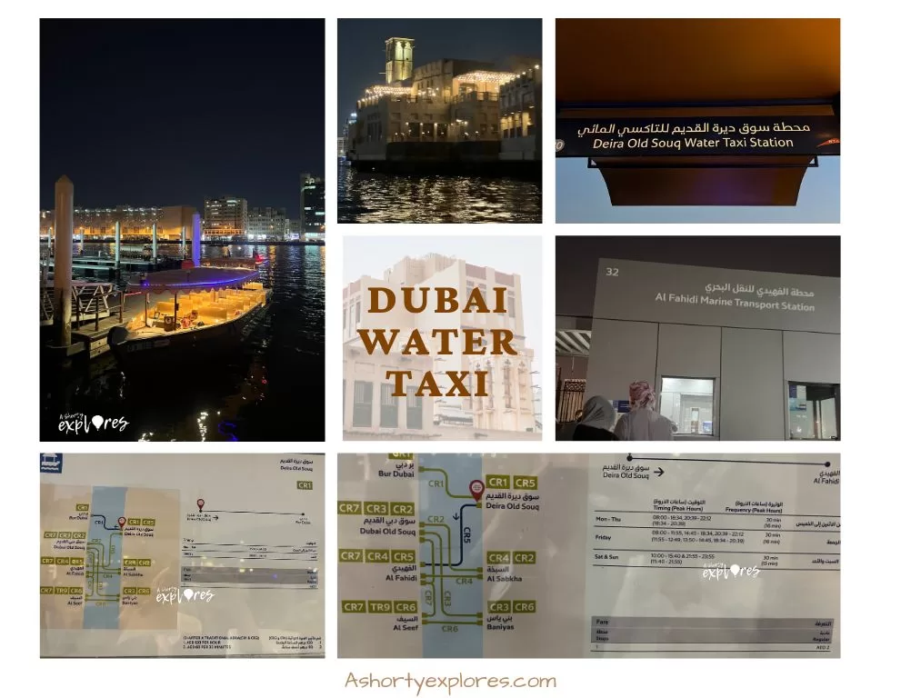 Dubai water taxi