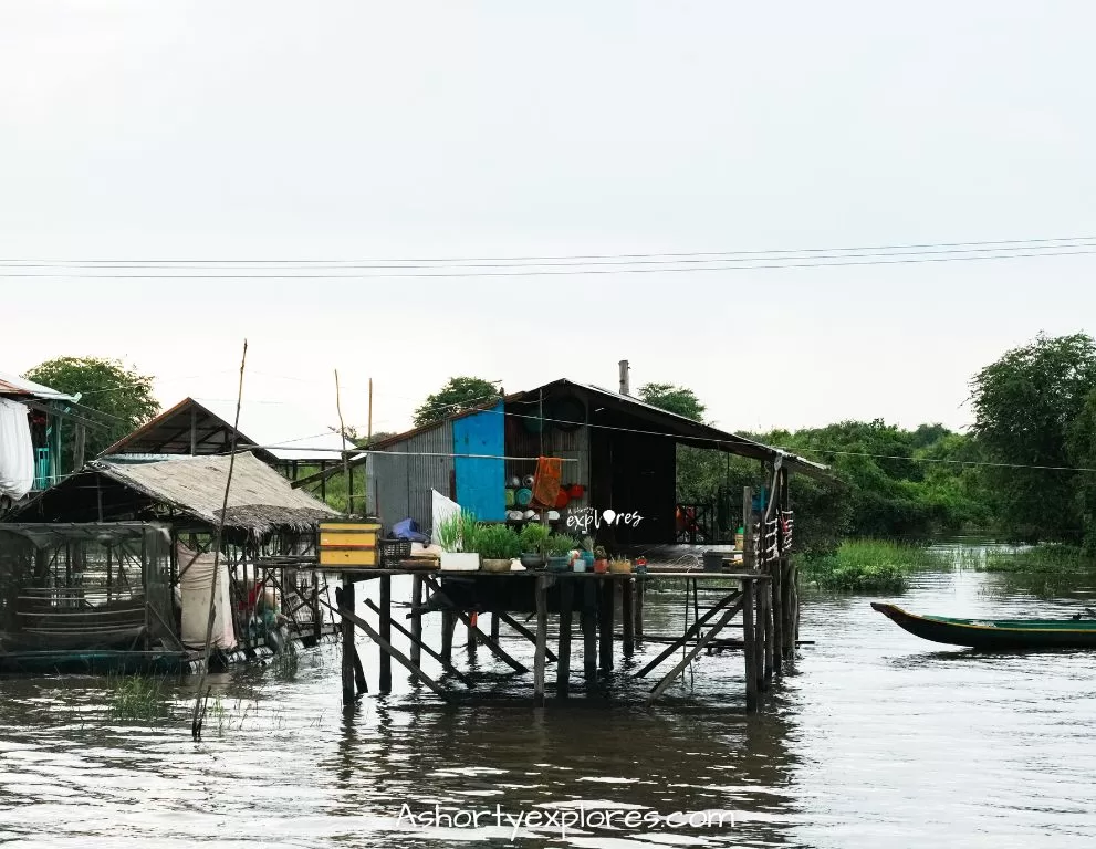 Floating village cambodia photo