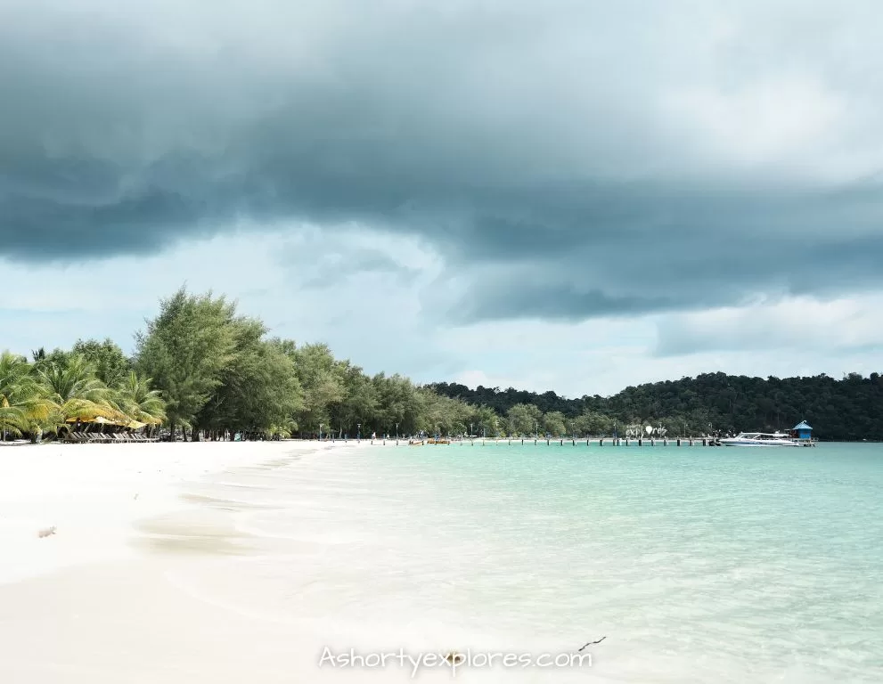 long set beach on koh rong island photo