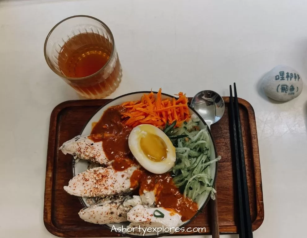 蘭嶼美食 海廢食堂韓式辣醬烏龍冷麵