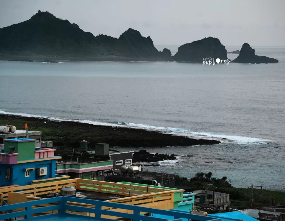 蘭嶼巴拉冠頂樓風景