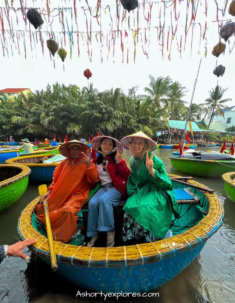 Hoi An coconut forest basket boat tour 會安椰林竹籃船行程