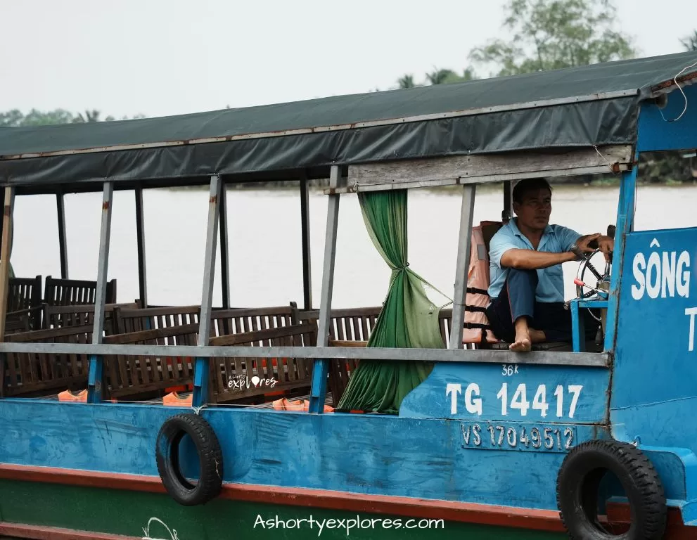 湄公河遊河船Vietnam Mekong River boat