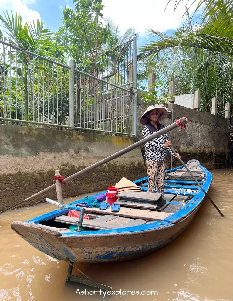 越南湄公河舢板船Mekong Delta sampan boat