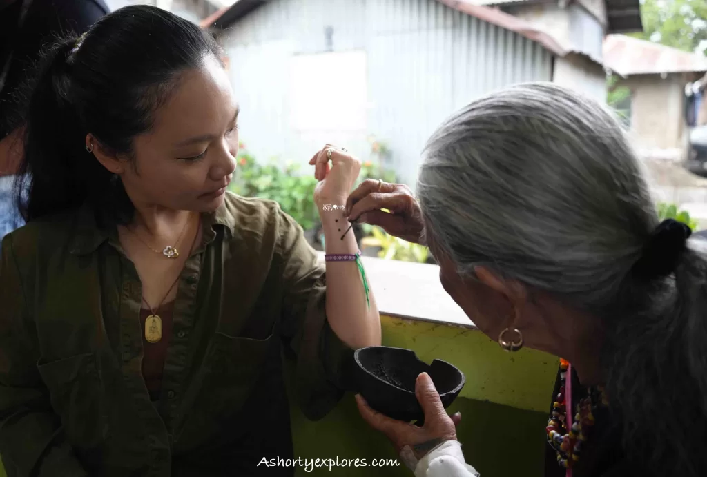 3 dots inked by Apo Whang Od