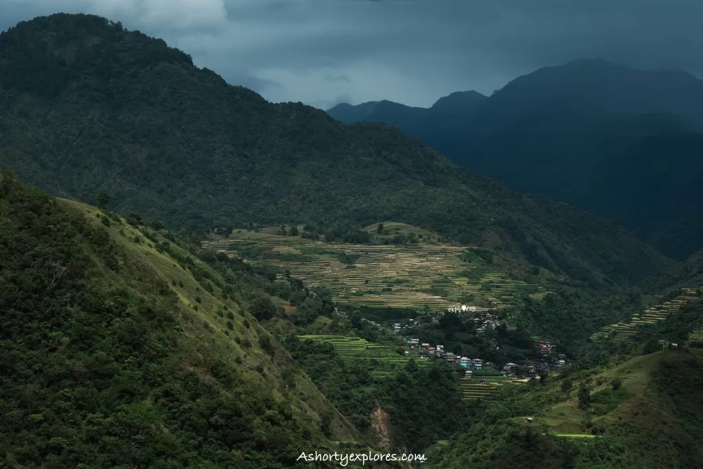 Philippines Tinglayan rice field and village photo