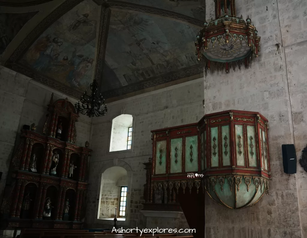 Bohol Island Baclayon Church inside photo