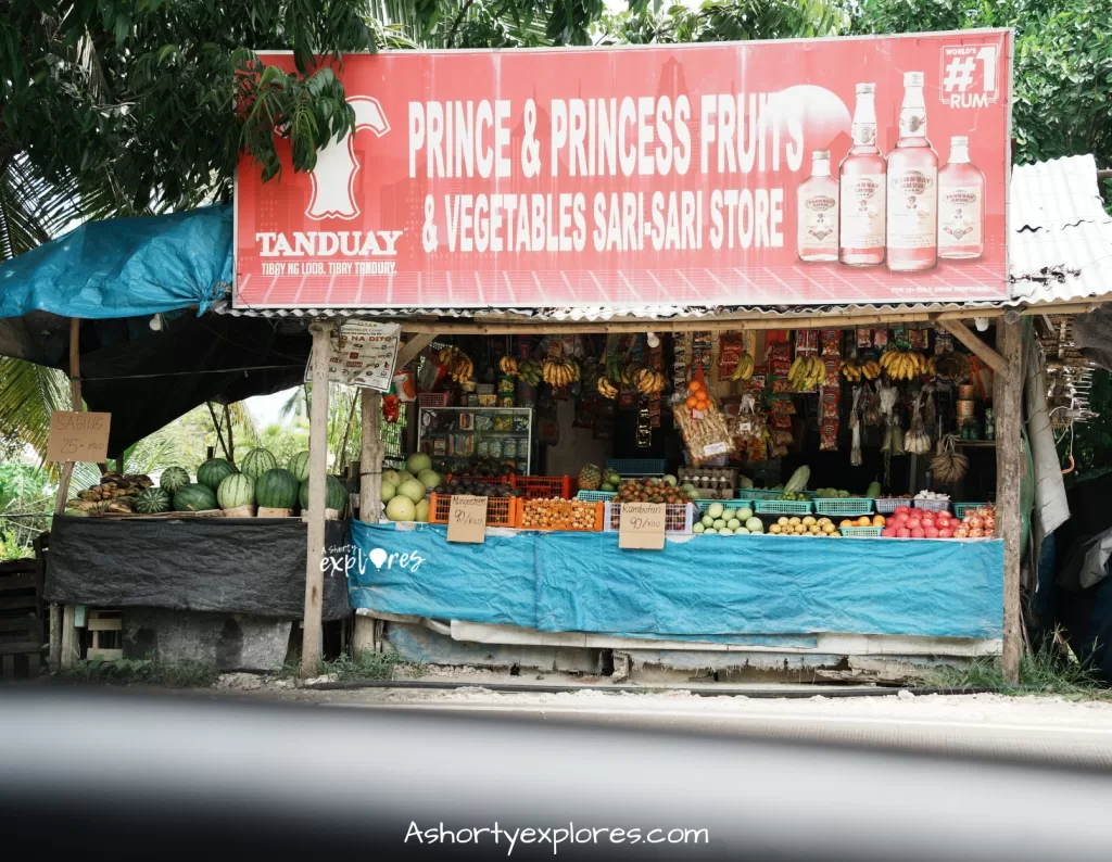 Bohol island fruit stand