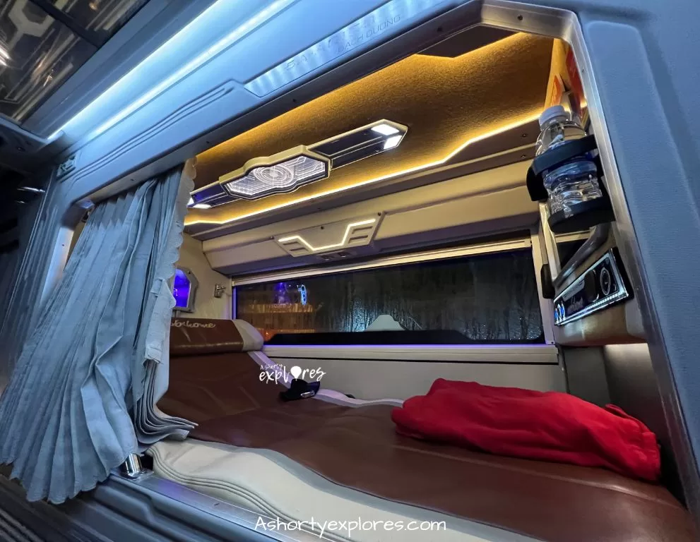 Cabin type sleepr bus in Vietnam