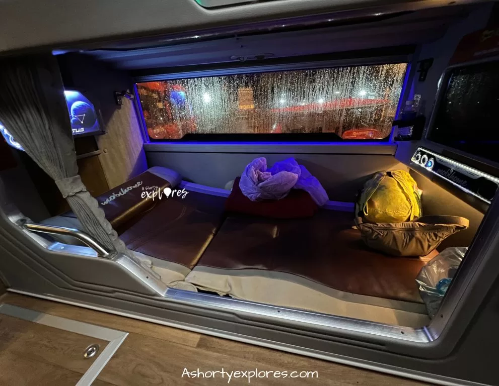 Vietnam VIP sleeper bus interior
