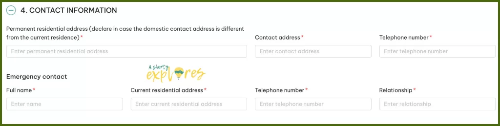 contact information
