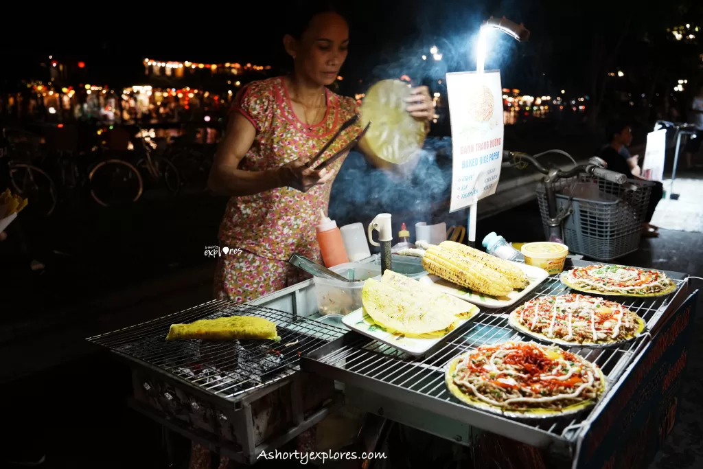 Banh trang nuong Vietnam baked rice paper