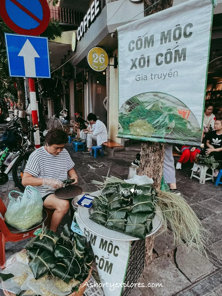 Hanoi street view in Old Quarter