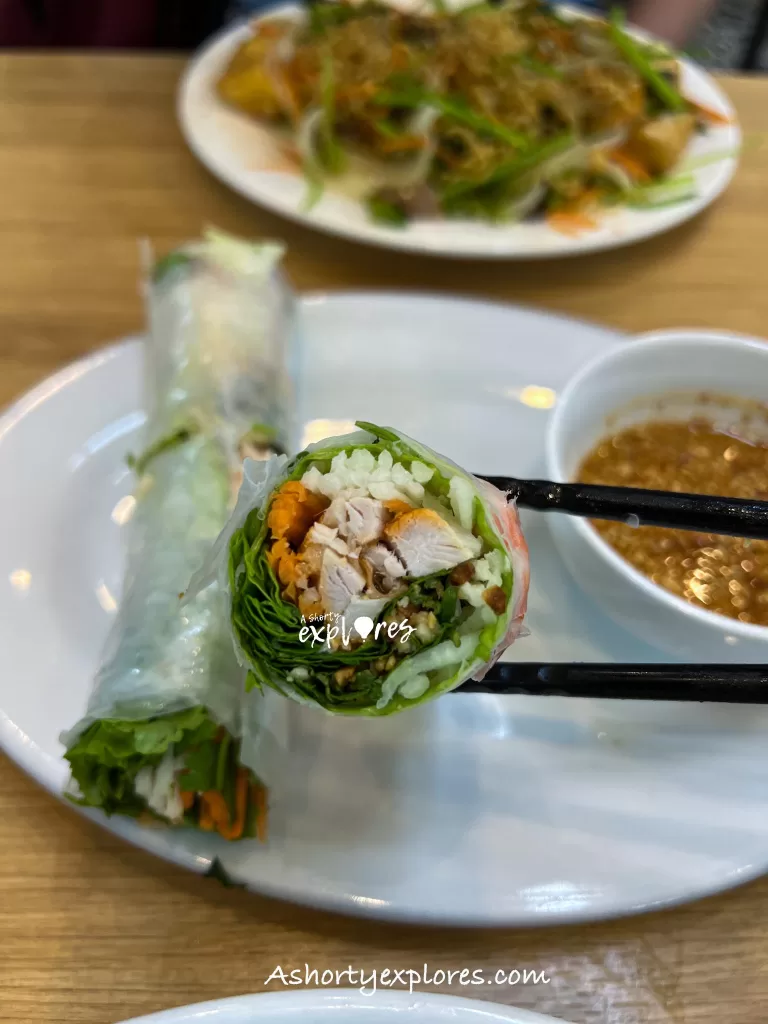 Vietnamese fresh spring roll Nem cuốn Tôm Thịt