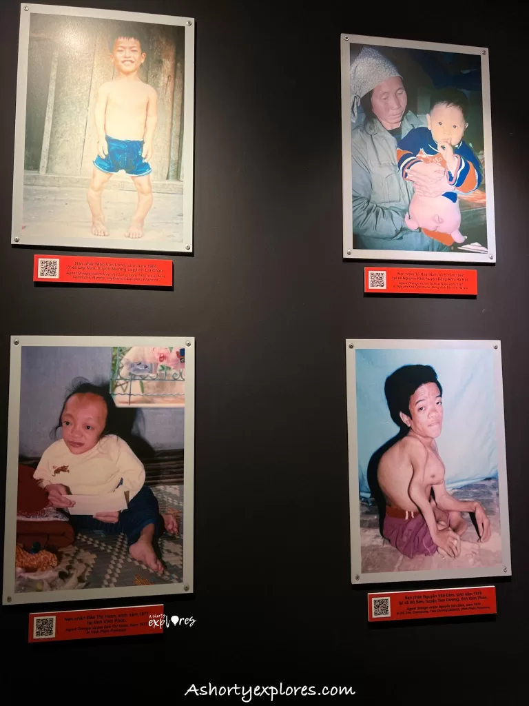 Vietnam war effects showns at War Remnants Museum