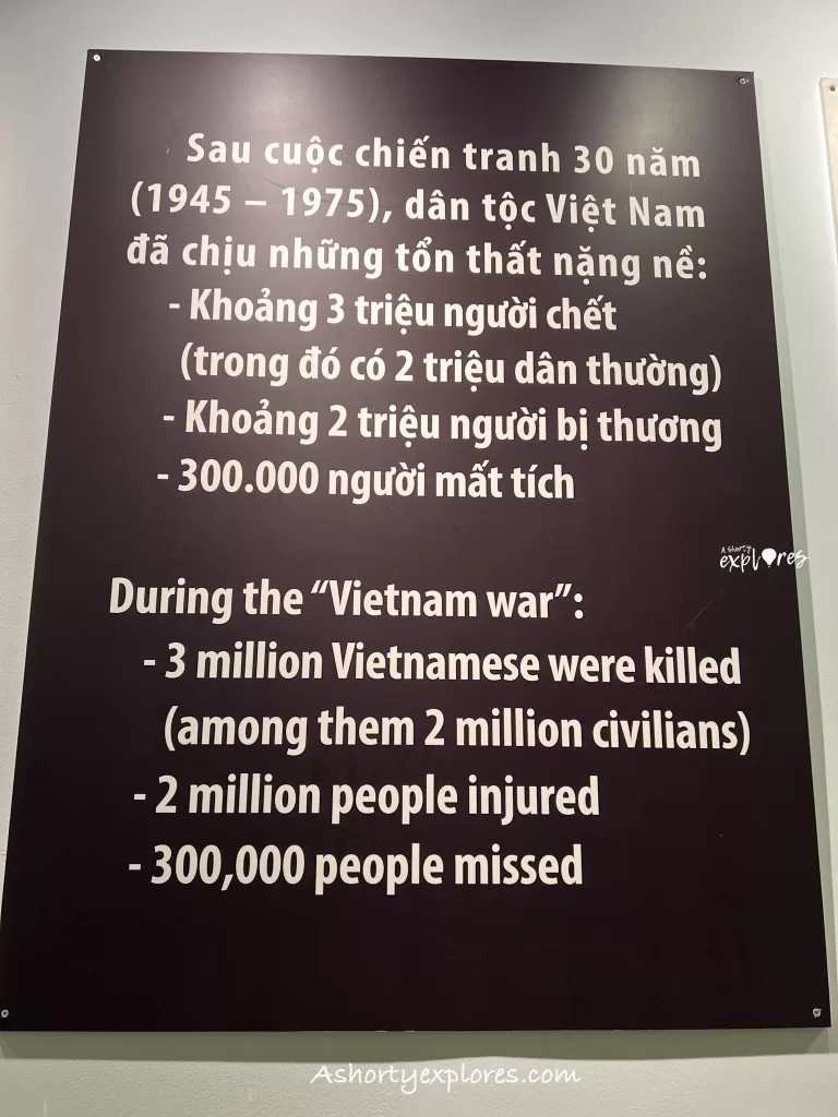 Vietnam war result shown at Ho Chi Minh City things to do visit War Remnants Museum