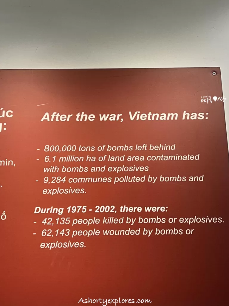after Vietnam war numbers shown at Ho Chi Minh City things to do visit War Remnants Museum