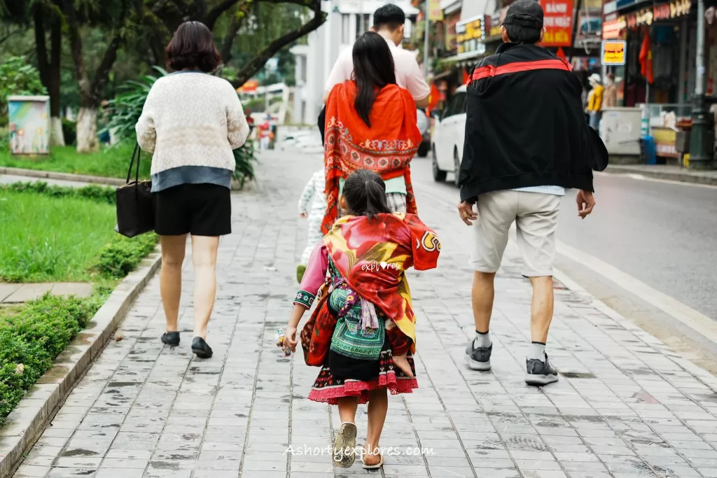Sapa kid selling on the street