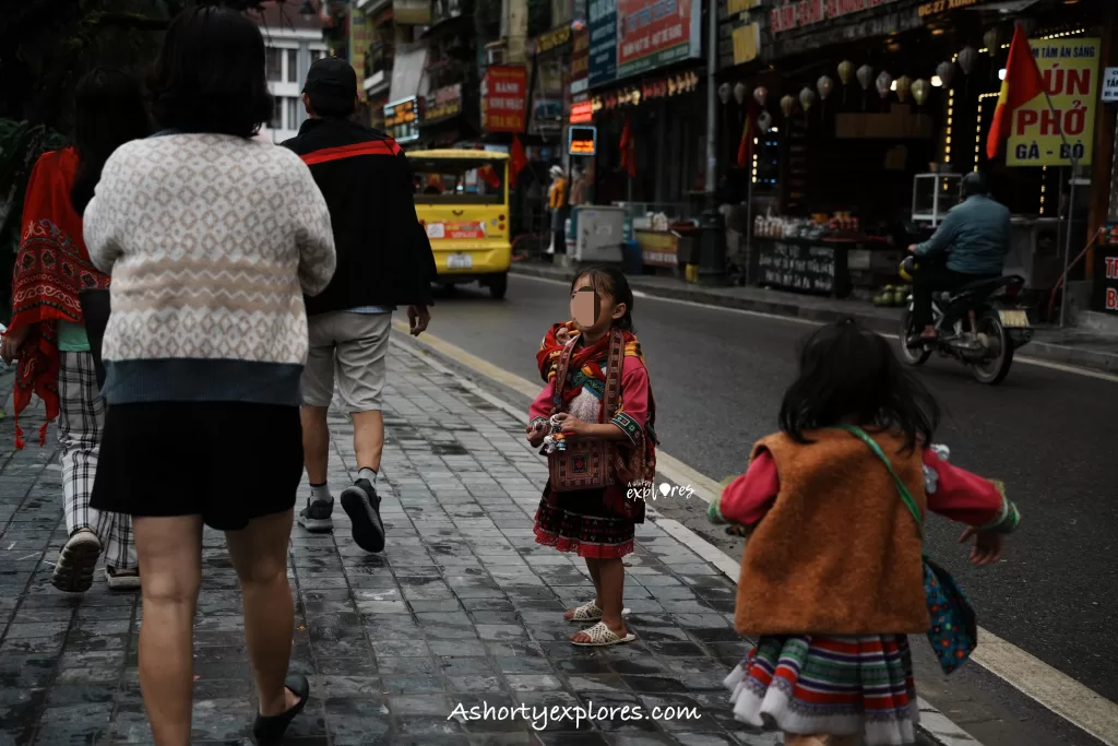 Sapa kids street vendors