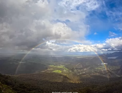 Grampians Boroka Lookout rainbow