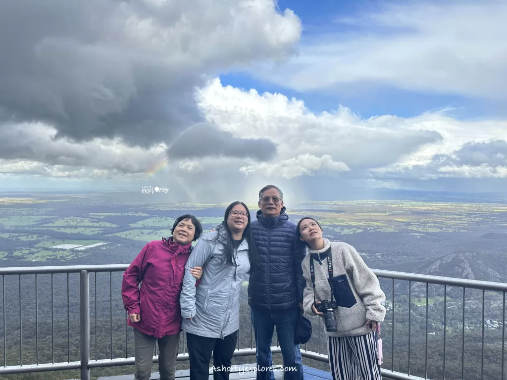 Grampians Boroka Lookout rainbow