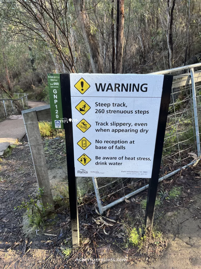 260 steps for Mackenzie Falls grampians